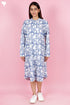 Cambric Cotton Dress With Block Print
